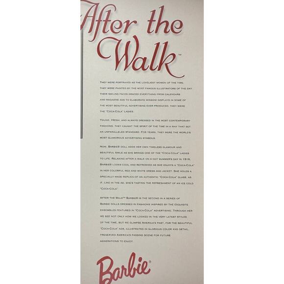 1997 Barbie Doll Mattel Coca-Cola After The Walk Fashion classic series NRFB - Picture 5 of 9